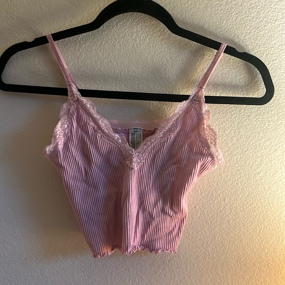 Forever 21 baby pink tank - Size: L/G